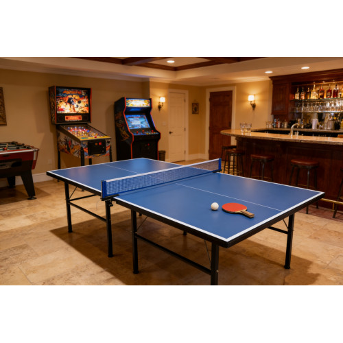 Επαγγελματικό Τραπέζι Ping Pong με Επιφάνεια 16mm Density Board (MDF) και Μεταλλικά Πόδια – 274x152x76cm TABLE-8