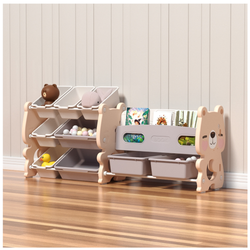 Πλαστική Βιβλιοθήκη Cute Bear Ροζ SN-QD013-PN Πλαστική Βιβλιοθήκη Cute Bear Ροζ SN-QD013-PN